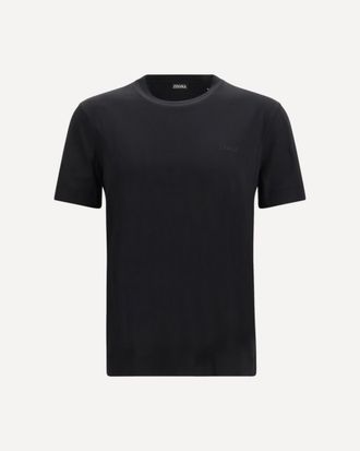 Ermenegildo Zegna Short-sleeve cotton T-shirt Male 46