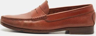 Tod's Tods Brown Leather Penny Slip On Loafers