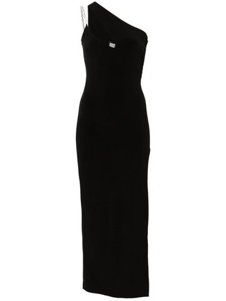 Nissa asymmetric-design dress - Black