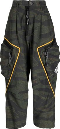 Mostly Heard Rarely Seen graphic-print cropped trousers - men - Polyester/Cotton - M - Multicolour