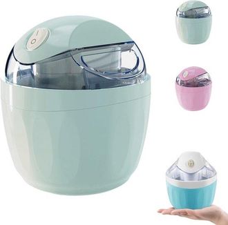 OEM M&aacute;quina Para Hacer Helados, El&eacute;ctrica, Helado Casero, Tambi&eacute;n Se Puede Usar Para Hacer Yogur Helado Y Gelato, Compacta Y Port&aacute;til, Rosa
