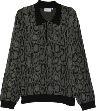 Carhartt Work in Progress Tops, Heren, Veelkleurig, L, L/S Snake Polo