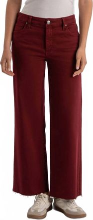 Kut from the Kloth Jean High Rise Flare Pants In Red