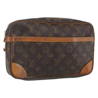 Louis Vuitton Pre-owned Clutches, female, Brown, Size: ONE SIZE Pre-owned Canvas Clutch