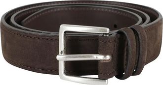 Orciani Cintura in pelle scamosciata - Marrone