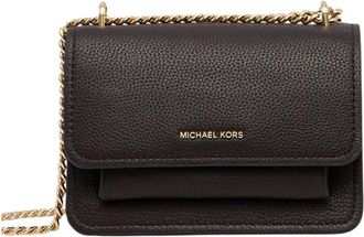 Michael Kors Claire Piccola Borsa a Spalla Convertibile in Pelle Grana Saffiano - - Bags - Donna - Marrone - ONE SIZE