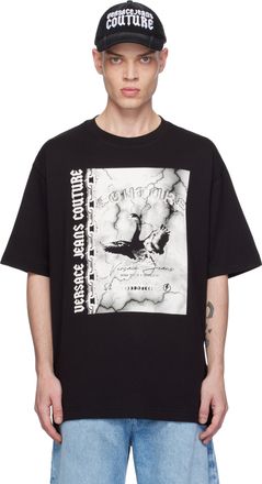 Tシャツ・カットソー VERSACE JEANS SS25 T-SHIRT WITH PRINT (78HAHC03 CJ01C899) VJC74GAHE06-CJ00-G89SS23(2).