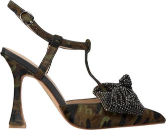 Alma En Pena Scherpe hoge hak strik schoen - Dames - Pumps - Groen - 39 EU - Schoenen