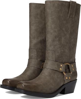 Frye and Co. Lorrie Harness 12 Cowboy Womens Boots Smoke : 7.5 M, Synthetic