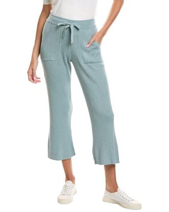 Splendid Rib Knit Wide Leg Crop Pant