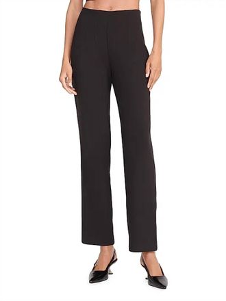 Staud Caleb Straight Leg Pant In Black