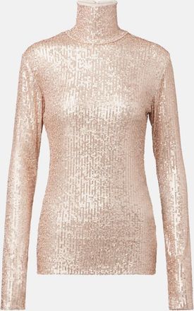 Norma Kamali Top con paillettes