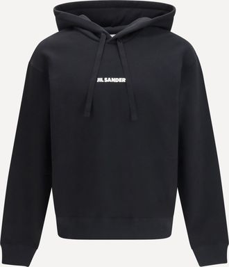 Jil Sander Felpa con Cappuccio in cotone Man M