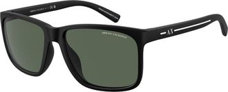 A|X Armani Exchange AX4041SF Asian Fit 807871 Mens Sunglasses Black Size 58