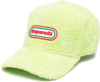 Dsquared2 logo terry-cloth baseball cap - women - Cotton - One Size - Green