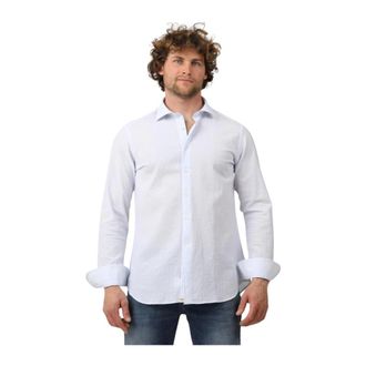 Tintoria Mattei Camicia - Heren - Zakelijke Overhemden - Wit - 3XL - Overhemden