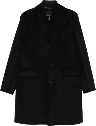 Moorer single-breasted insulated coat - Blue