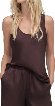 Favorite Daughter The Clean Cut Tank In Espresso
