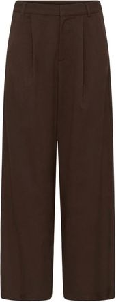 Kaffe Pantalones Allie - Trousers - Mujer - Marr&oacute;n - XL