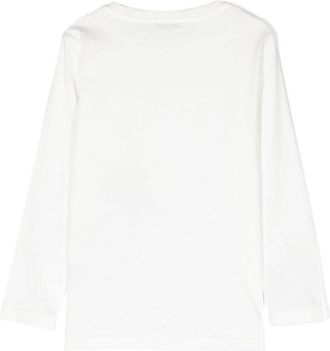Il Gufo Reindeer Motif Cotton T-Shirt - White