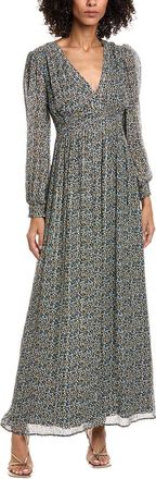 BA&SH Keira Silk-Blend Maxi Dress