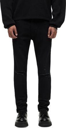Hudson Zack Ripped Skinny Jeans in Destructed Ink at Nordstrom, Size 29 X 34