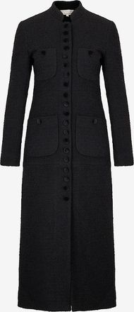 Liberowe Taillierter Wollmantel mit Mandarinkragen Imperial