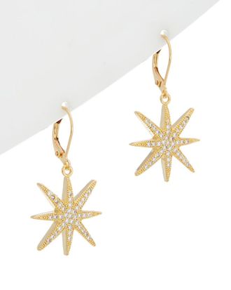 Rachel Reinhardt Jewelry 14K Plated Star Earrings