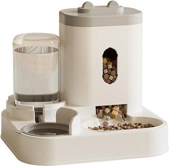 OEM Distributore Automatico Di Cibo Per Animali Domestici, Ciotola Per Gatti Da 2300 Ml Per Il Cibo, 1000 Ml Per LAcqua, Design Bianco, Sistema Di Auto-ri