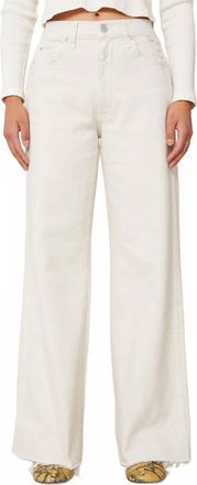 Amo Frida Wide Leg Denim Jean In White Oak