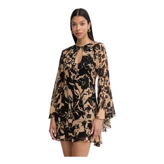 Simona Corsellini Minivestido con Estampado Abstracto y Espalda Descubierta - Dresses - Mujer - Multicolor - XS