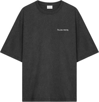 Filling Pieces T-shirt Boxy - Heren - T-shirts - Zwart - S - Katoen - Tops