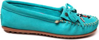 Minnetonka Womens Thunderbird Animikii Moccasin In Turquoise