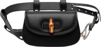 Gucci Pre-owned Borsa a tracolla con chiusura a torsione in bamb&ugrave; - - Pre-owned - Donna - Nero - ONE SIZE