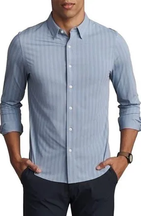 Rhone Commuter Slim Fit Button-Up Shirt in Navy at Nordstrom Rack, Size Xx-Large