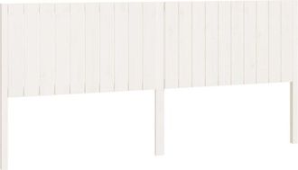 vidaXL Cabecero De Cama Madera Maciza De Pino Blanco 205,5x4x100 Cm Vidaxl