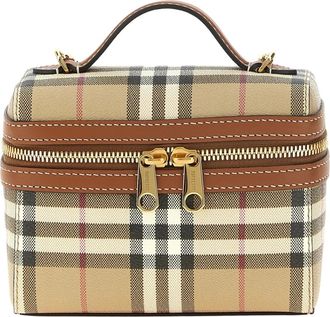 Burberry Vanity Mini Bag - - Bags - Donna - Beige - ONE SIZE
