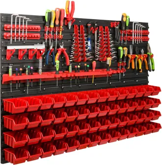 OEM Tablero De Herramientas Para Taller De 117x78 Cm + 56 Cubetas