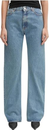 VETEMENTS O-Leg Jeans - Dames - Regular Fit Jeans - Blauw - W26 - Katoen - Jeans