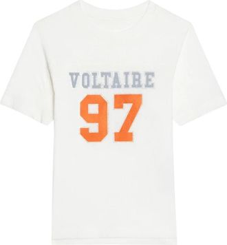 Zadig&Voltaire Boo T-Shirt - Dames - T-shirts - Wit - S - Katoen - Tops