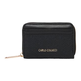 Carlo Colucci Carlo Colucci, Wallets & Cardholders, female, Black, Size: ONE SIZE Small Wallet with Raffia Look