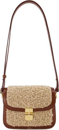 A.P.C. Womens Grace Crossbody Bag Brown Synthetic