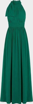 Mac Duggal Sleeveless One-Shoulder Chiffon Gown