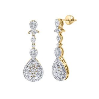 LuvMyJewelry Ambery 0.1 Ct 14K Gold Diamond Drop Earrings in 14K Yellow Gold at Nordstrom
