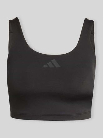 adidas Slim Fit Sport-Top mit Logo-Detail in Black, Gr&ouml;&szlig;e XL