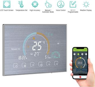 OEM Termostato Inteligente Programable Wifi Con Pantalla Lcd Retroiluminada A Color Para El Control De La Calefacci&oacute;n Del Hogar (wifi)