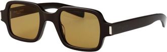 Saint Laurent Stijlvolle zonnebril SL 720 - unisex - Zonnebrillen - Bruin - 48 MM - Accessoires