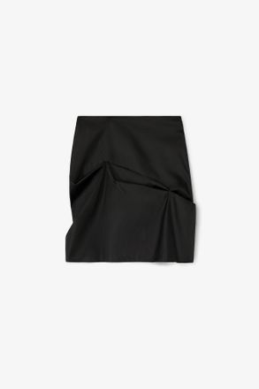 Ganni Black Nylon Mini Skirt - Size 10/12