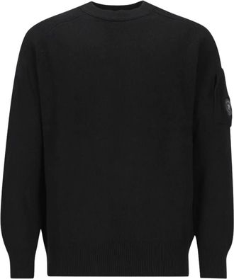 C.P. Company Trui met ronde hals - Heren - Ronde hals truien - Zwart - XL - Wol - Truien & Vesten