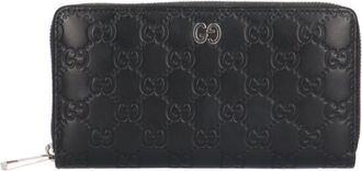Gucci Black Leather Long Bill Wallet (Bi-Fold) (Pre-Owned)